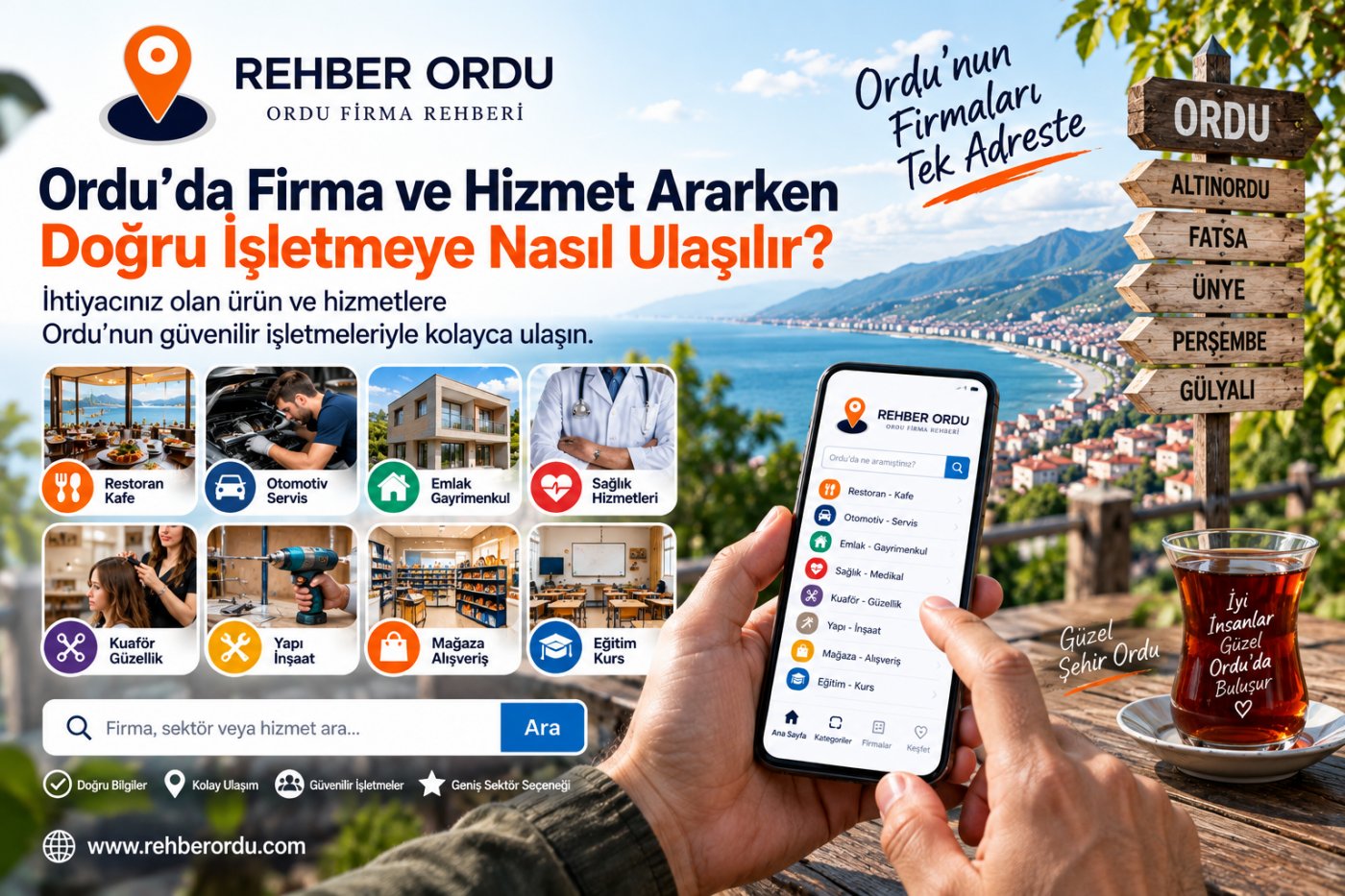 Ordu’da Firma ve Hizmet Ararken Doğru İşletmeye Nasıl Ulaşılır?