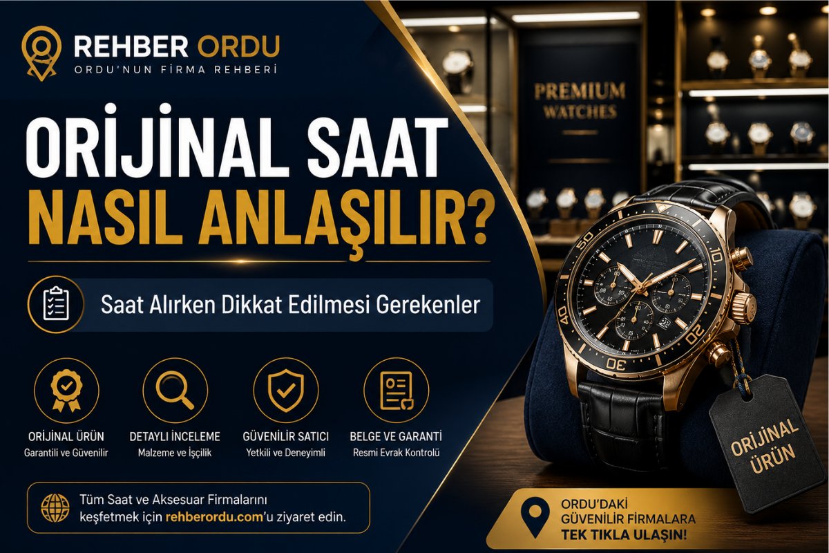 Orijinal Saat Nasıl Anlaşılır? Saat Alırken Dikkat Edilmesi Gerekenler